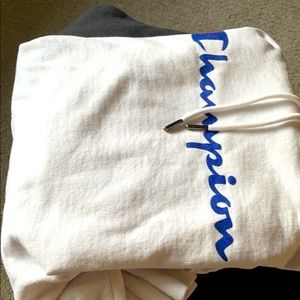 White Champion Hoodie